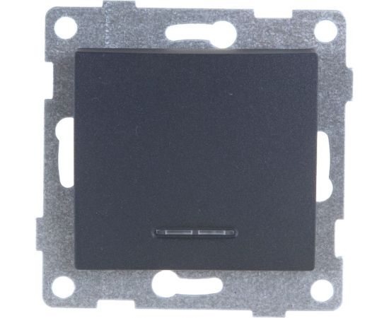 Механизм выключателя GUSI ELECTRIC Bravo 1 клавиша, СУ, 10А, 250В, графит С10В18-010 – изображение 4