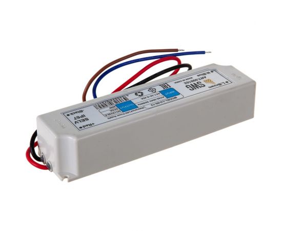 Блок питания для ленты SWG LV-60-12, IP 67, пластик, 60 W, 12V 00000000102 – изображение 4