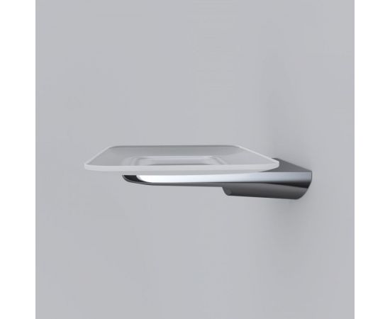 Стеклянная мыльница с настенным держателем, хром AM.PM A50A34200 – изображение 4