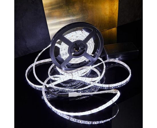 Комплект светодиодной ленты Lamper 5 м IP65 с блоком питания, холодное белое свечение 142-401 – изображение 4