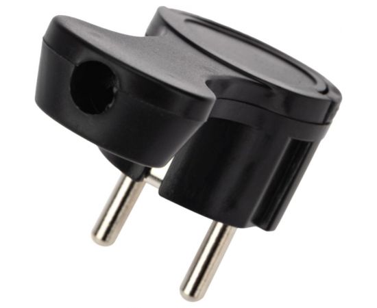 Плоская угловая вилка Евро REXANT с заземлением 16 А черная 16-0736 – изображение 4