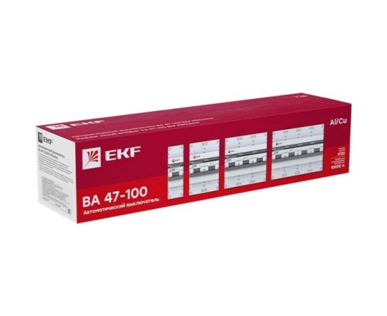 Автоматический выключатель EKF 2P 100А C 10kA ВА 47-100 PROxima SQmcb47100-2-100C-pro – изображение 4