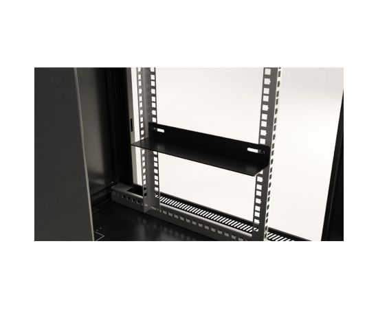 Настенный шкаф Hyperline TWB-1266-GP-RAL9004 19-дюймовый, 12U, 650x600х600мм 392634 – изображение 4