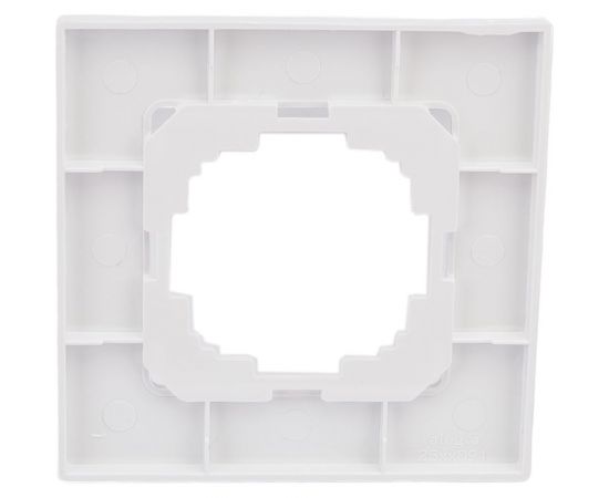 Рамка NILSON одноместная белая Alegra naturel 25110091 – изображение 4