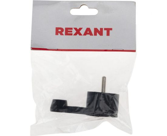Плоская угловая вилка Евро REXANT с заземлением 16 А черная 16-0736 – изображение 5