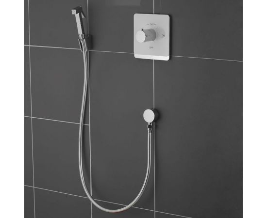 Смеситель с гигиеническим душем ROSE белый/хром ROSE R105C – изображение 5