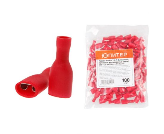 Кабельный наконечник ЮПИТЕР РппИм 1,5-7-0,8 1,5 мм2 100 штук JP7212-01 – изображение 6