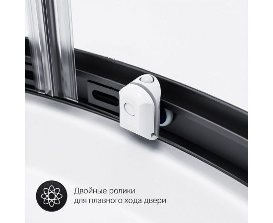 Душевое ограждение AM.PM X-Joy Twin Slide без поддона, 90x90, профиль черный W88G-205-090BT64 – изображение 7