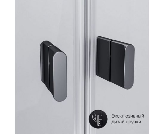 Душевое ограждение AM.PM X-Joy Twin Slide без поддона, 90x90, профиль черный W88G-205-090BT64 – изображение 8