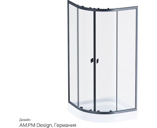 Душевое ограждение AM.PM X-Joy Twin Slide без поддона, 90x90, профиль черный W88G-205-090BT64 – изображение 10