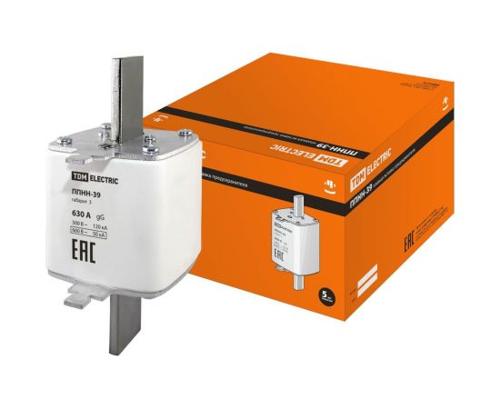 Плавкая вставка TDM ППНН-39 габ.3, 630А SQ0713-0039 