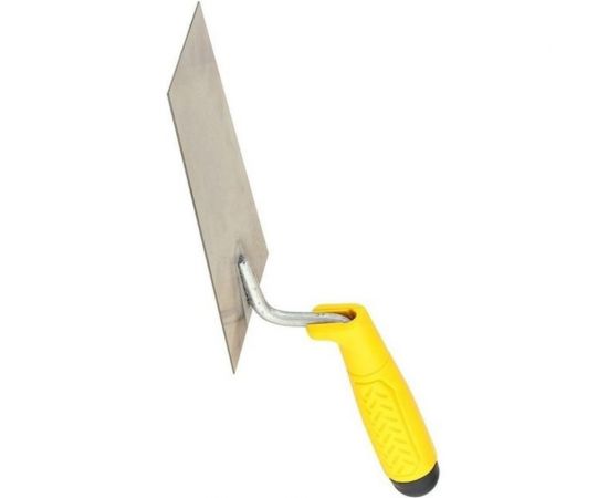 Кельма BIBER трапециевидная нержавеющая сталь, пластиковая рукоятка 160мм тов-191421 