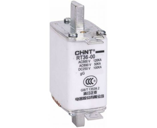 Плавкая вставка предохранителя CHINT RT36-00-160 габарит 00 100А 521349 
