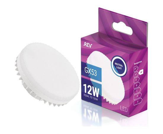 Светодиодная лампа REV GX53 12W 4000K, нейтральный свет 32544 4 