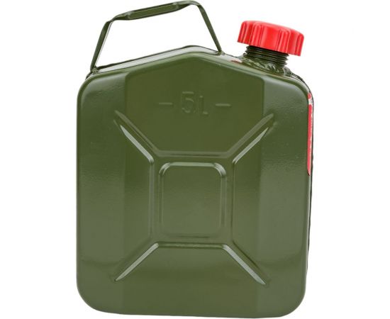 Канистра стальная, вертикальная, антикоррозийное покрытие, толщина стенки 0.7 мм, горловина с навинчивающейся крышкой, 5 литров AUTOPROFI KAN-700 (5L) 