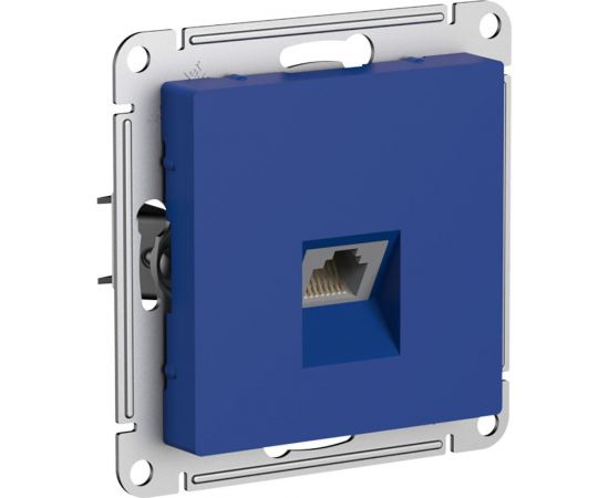 Компьютерная розетка Systeme Electric Atlasdesign аквамарин rj45, кат 5е ATN001183 