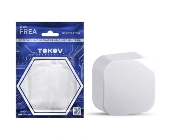 Выключатель TOKOV ELECTRIC 1-кл. оп frea 10а ip20 250в абс-пластик бел. TKE-FR-V1-C01 