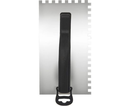 Нержавеющая гладилка REXANT 130х270 мм, зуб 4х4 мм, пластиковая ручка 89-0252 – изображение 2