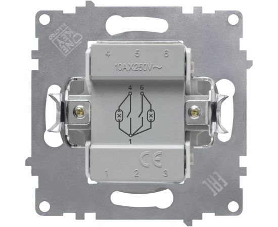 Двойной выключатель с подсветкой OneKeyElectro, цвет бежевый 1E31801301 2172802 – изображение 2