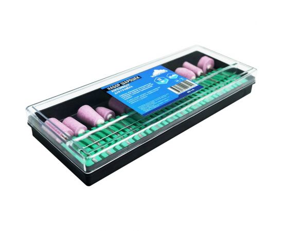 Набор шарошек абразивных для гравера 12 шт vertextools 0987-5-12 – изображение 2