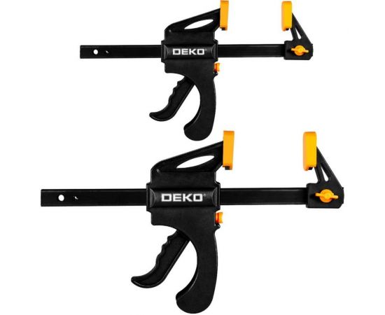 Быстрозажимная струбцина DEKO 160 мм CL160-2, 2 шт – изображение 2