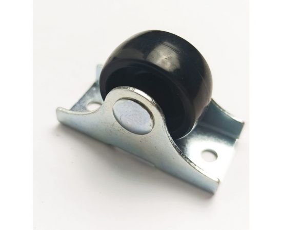 Колесо неповоротное 25 мм, черный пластик, с крепежом, М4x12 мм Brante 104322 – изображение 2