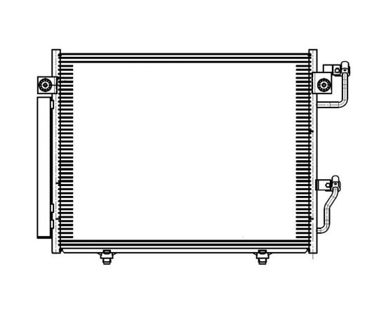 Радиатор кондиционера для автомобилей Pajero III LUZAR LRAC 11151 – изображение 3