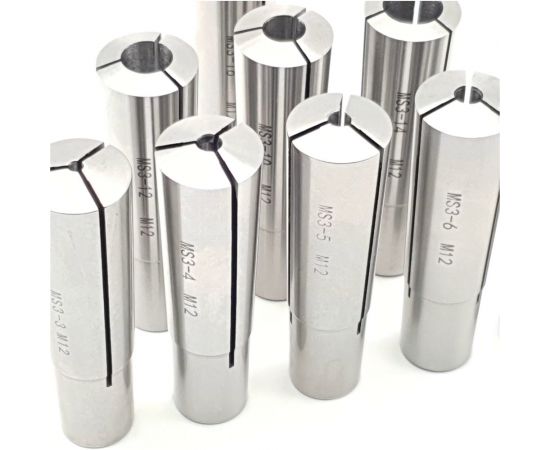 Комплект зажимных цанг Конус Морзе №3, 3/4/5/6/8/10/12/14/16 мм ТЕХНОРЕАЛ МА320050510 – изображение 3