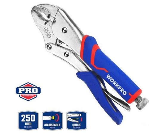 Фиксирующие клещи WORKPRO PRO 130 мм WP231072 – изображение 3