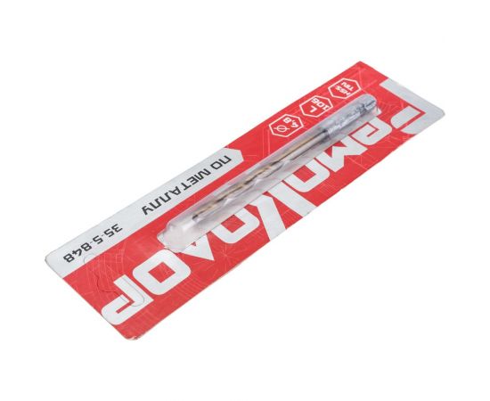 Сверло по металлу HSS TIN 4.8x106 мм, 6-ти гранный хвостовик РемоКолор 35-5-848 – изображение 3