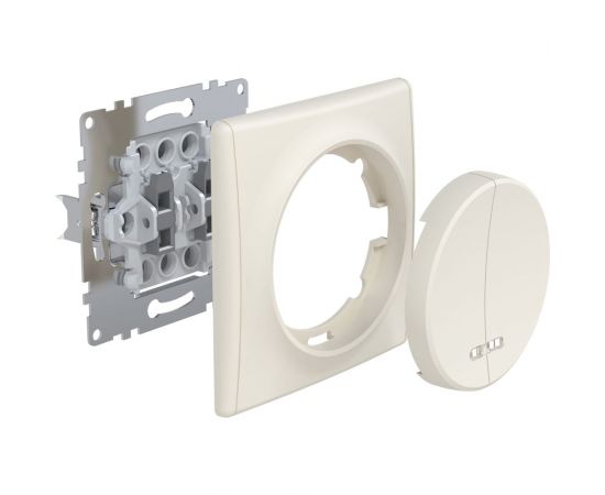 Двойной выключатель с подсветкой OneKeyElectro, цвет бежевый 1E31801301 2172802 – изображение 3