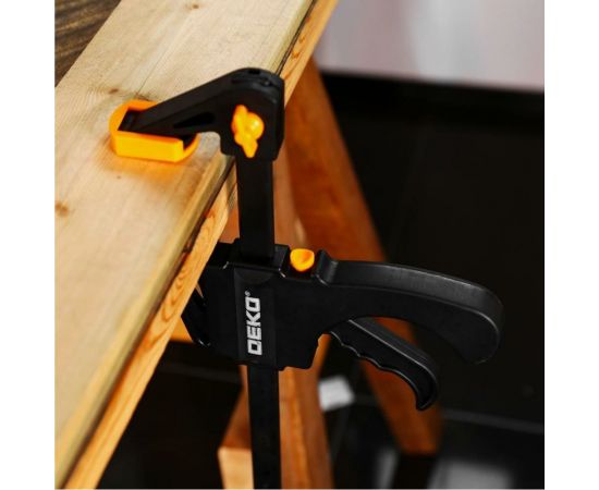 Быстрозажимная струбцина DEKO 160 мм CL160-2, 2 шт – изображение 3