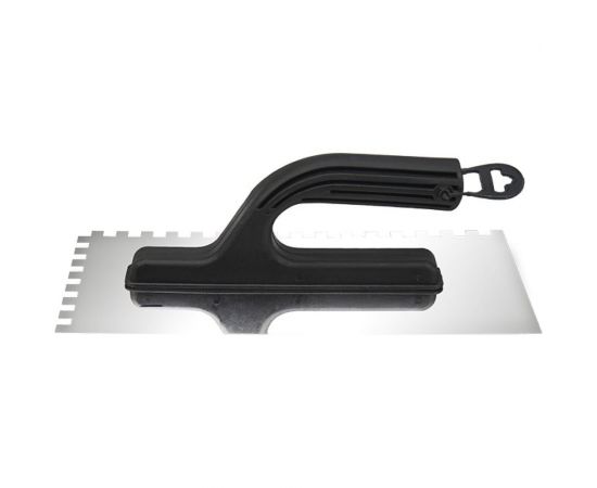 Нержавеющая гладилка REXANT 130х270 мм, зуб 4х4 мм, пластиковая ручка 89-0252 – изображение 3