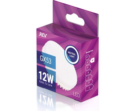 Светодиодная лампа REV GX53 12W 4000K, нейтральный свет 32544 4 – изображение 3