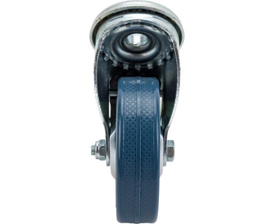 Колесо серая резина под болт отверстие 10 мм с тормозом SCHGB93 75 мм MFK-TORG 3057075 – изображение 3