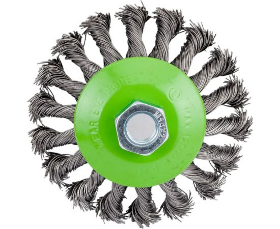 Щетка для УШМ (100 мм; М14; 0.5 мм) СИБРТЕХ 746097 – изображение 4