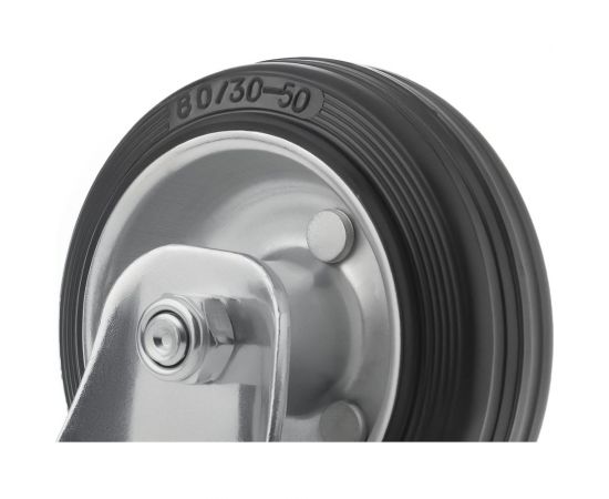 Колесо промышленное усиленное 80 мм неповоротное с площадкой FRC 93 А5 1000478 – изображение 4