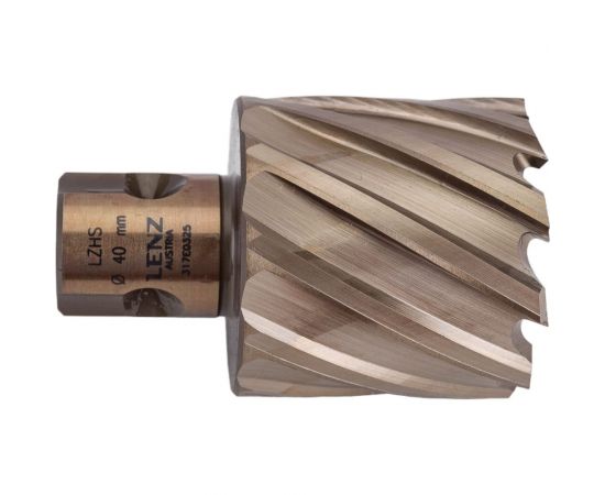 Сверло корончатое (40х30 мм; Weldon 19) LENZ LZHS-040 – изображение 5