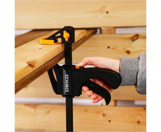 Быстрозажимная струбцина DEKO 160 мм CL160-2, 2 шт – изображение 6