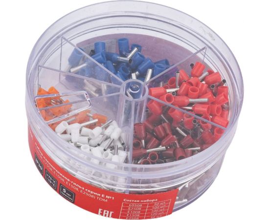 Набор наконечников-гильз TDM серии Е №1 (Е0508, Е7508, Е1008, Е1508, Е2508) SQ0512-0016 – изображение 8