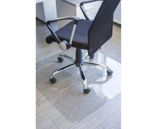 Защитный коврик для напольных покрытий BSL-office, поликарбонат, 90х90 см, глянец, толщина 1 мм 1010090900 