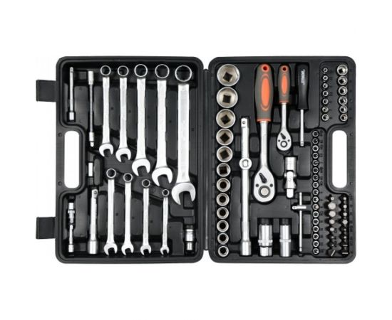 Набор инструментов STHOR 1/2 82 предмета пластиковый кейс 58689 