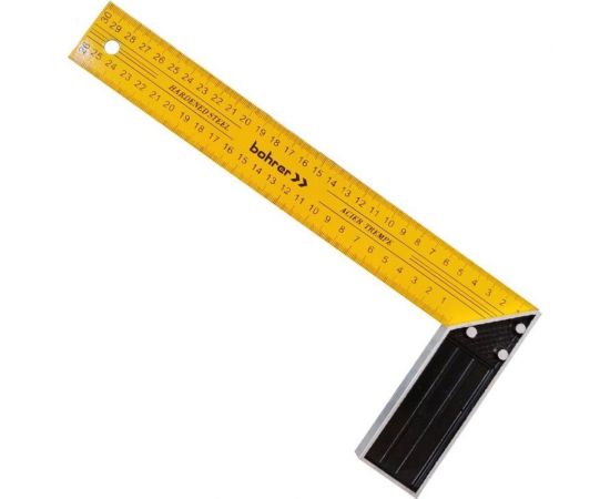 Столярный угольник BOHRER 500 мм, металлический 41210500 