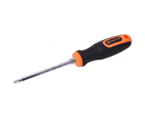 Отвертка TACTIX ERGO 2 в 1, шлиц 6x125 мм, РН2x125 мм 205213 