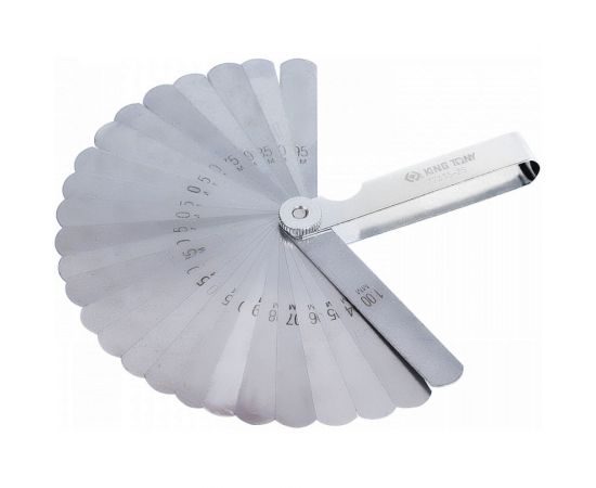 Набор щупов для проверки зазоров KING TONY 0,038-0,635 мм, 26 предметов 77328-26 