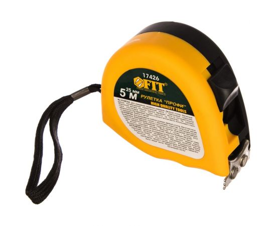 Рулетка Профи 5мх25мм FIT HQ 17426 