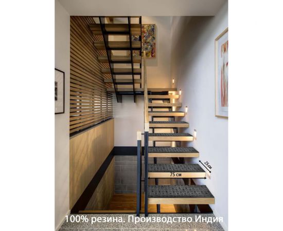 Резиновая накладка ComeForte ТОЧКИ на ступень 25х75 см ST-1002 