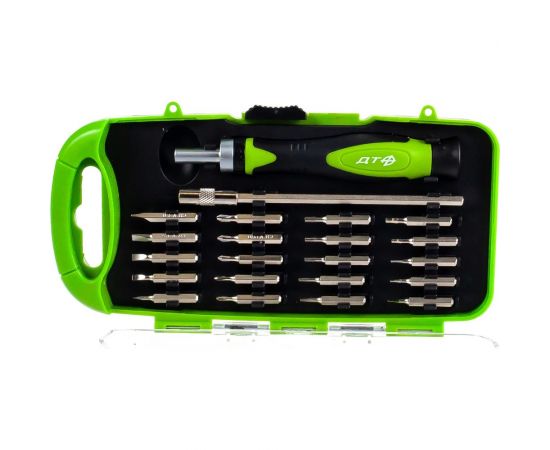 Трещоточная отвёртка для точных работ с битами Дело Техники 1/8, 22 предметов 787122 