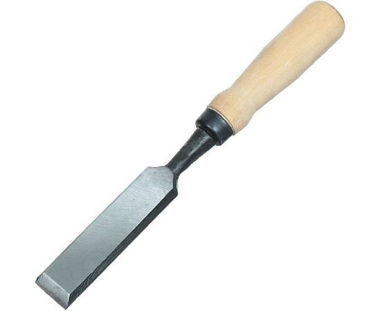Плоская стамеска Арефино Инструмент горячая штамповка, с деревянной ручкой, 28 мм С266 