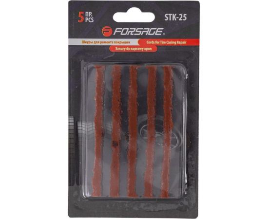 Шнуры для ремонта покрышек Forsage 5 шт., в блистере f-stk-25 52318 